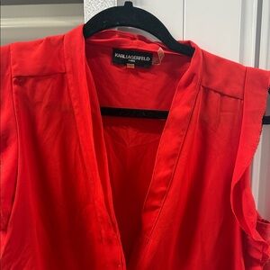 Karl Lagerfeld Fiery Red Top